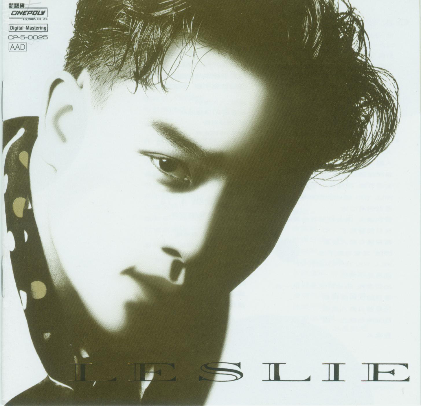 张国荣 - LESLIE(侧面) 1989